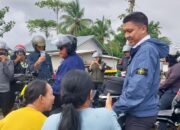 Masyarakat Ogan Ilir Sambut Dengan Hangat Kedatangan Gubernur Sumsel Dan Bupati Ogan Ilir Saat Bekompoian Sepeda Motor