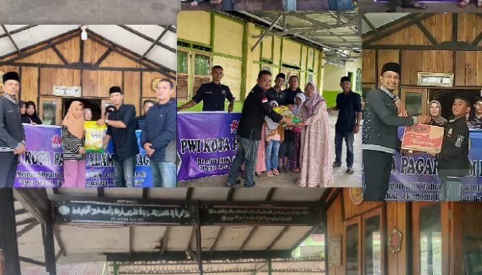 HPN, PWI Pagar Alam Salurkan Bantuan Sembako