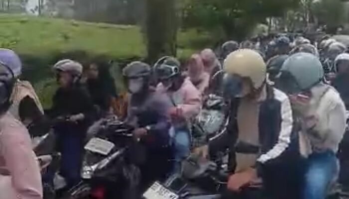 Ribuan Pengunjung Padati Kawasan Objek Wisata Kebun Teh Gunung Dempo
