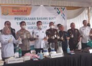 Bupati Ogan Ilir Hadiri Pemusnahan Barang Bukti Di Kejari
