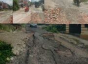 Tak Kunjung Diperbaiki Pemkot Pagar Alam, Warga Perumnas Talang Sawa Gotong Royong Tambal Jalan Berlubang Secara Swadaya