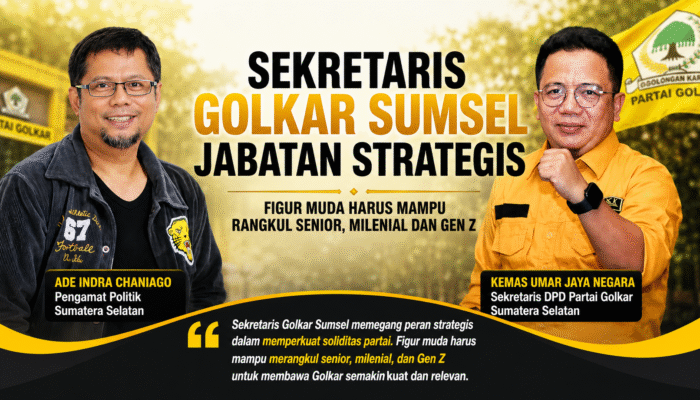 Kemas Umar Jaya Negara Jabat Sekretaris DPD Golkar, Ade Indra Chaniago: Figur Muda Harus Mampu Rangkul Senior, Milenial dan Gen Z